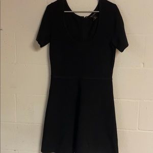 WHite House Black Market Black striped dress Med